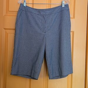 Women's Chico's Black & White Houndstooth Bermuda Shorts Chico's Size 2